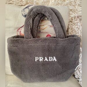 PRADA Grey Teddy Novelty GWP Tote⭐️NEW